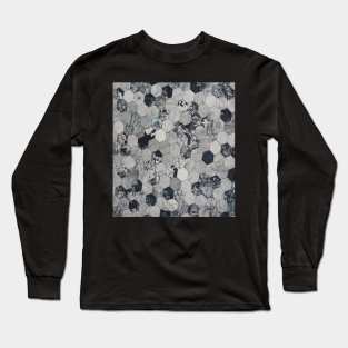 Grey And Black Hive Pattern Long Sleeve T-Shirt